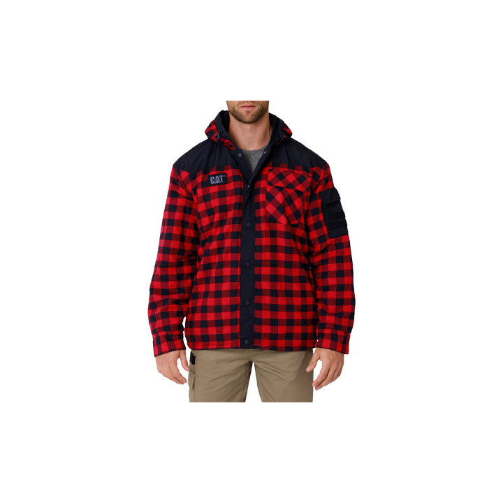 Caterpillar Clothing South Africa - Cat Men's Sequoia Jackets Red/Black GU4980763